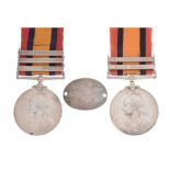 Victorian Second Boer War Queens South Africa Medal 1899-1902 awarded to 3386 Private A Limburn of