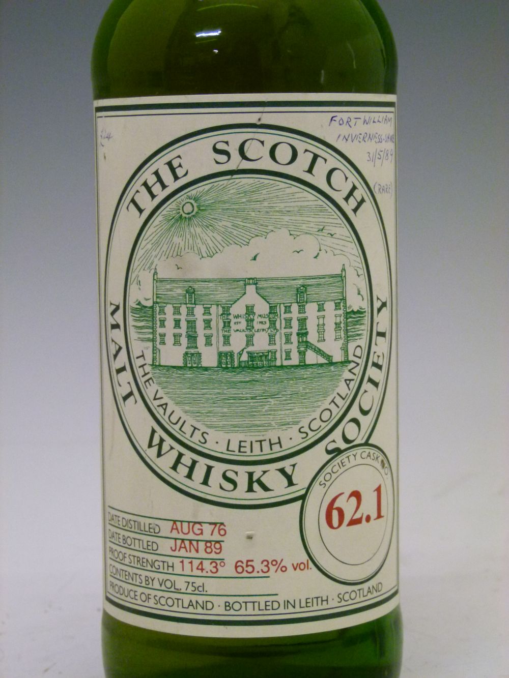 Scotch Malt Whisky Society (SMWS) Cask No. 62.1 (Glenlochy) distilled August 76, bottled January 89, - Image 2 of 4