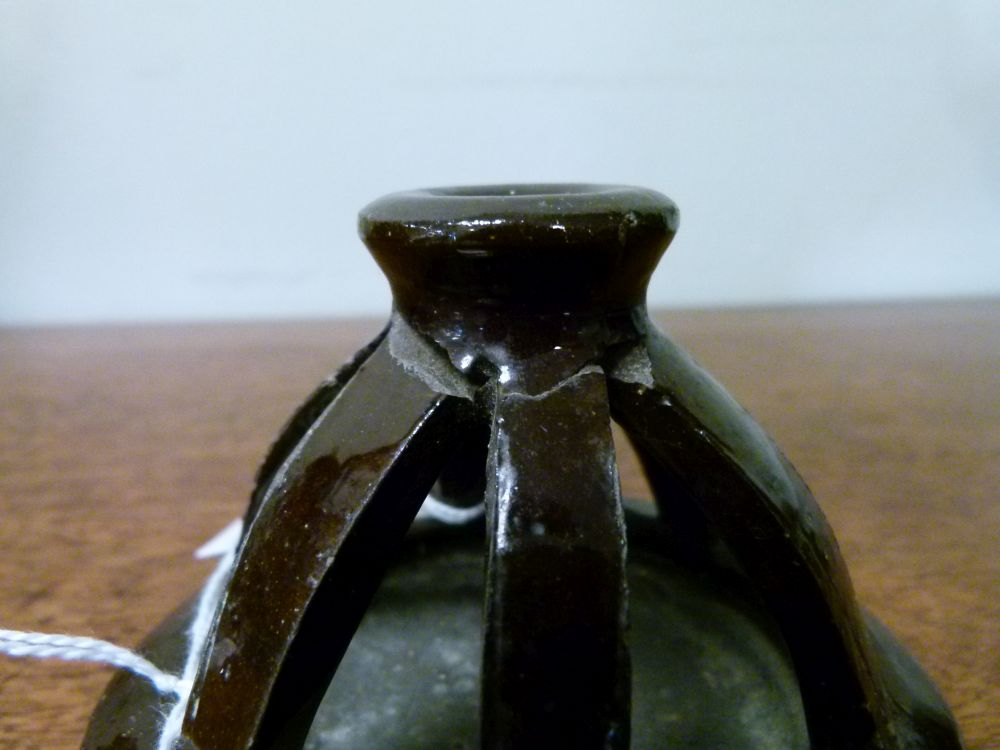 Charles Brannam, Barnstable - Rare mid Victorian dated slipware pottery jar and cover, the domed - Image 10 of 13