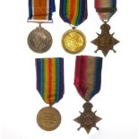 British First World War Medal group awarded to 6802 Private JA Cooper of the 1st Hampshire