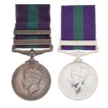 George VI British General Service Medal awarded to 22242285 Signal RA Bick having Malaya clasp,