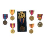 United States of America Medal Group comprising of 1941-45 Victory Medal, National Defence Medal,