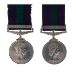 Two Elizabeth II British General Service Medals awarded to HG Kamaruddin P Shariff, having Malaya