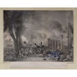 After T.L. Rowbotham & W. Muller - Lithograph by L. Haghe - Charge of the Third Dragoon Guards, upon