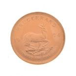 Gold Coin - South Africa Krugerrand, 1974 Condition: Light wear and some minor scratches to surface.