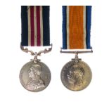 British First World War Medal Pair awarded to 22131 Private F. Morgan of the Royal Berkshire