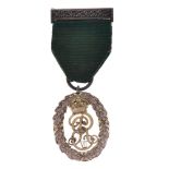 Edward VII Volunteer decoration 1906 on ribbon Condition: **General condition consistent with age