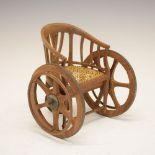 Early 20th Century 'Tradesman's Sample', scale model Invalid Chair or Wheelchair, probably made by