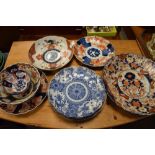 Selection of late 19th and early 20th Century Japanese Imari porcelain dishes, etc