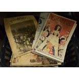 Books - Quantity of vintage 20th Century graphic, Bibby's Annual, Saturday Evening Post, Picture