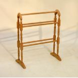 Beech framed towel rail, 63cm wide