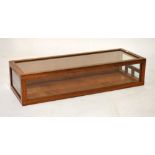 Mahogany framed table top display cabinet, 81cm wide