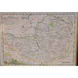 Two 19th Century coloured maps by T Kitchin, Somersetshire, and Westmore-land, both approximately