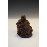 Seated figure of Hotei or Budai, 10cm high