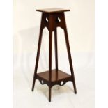 Early 20th Century beech plantstand or vase stand, 100cm high