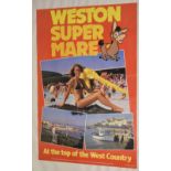 Advertising - Late 20th Century poster print for Weston-super-Mare featuring the Tropicana, the Pier