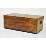 Late 19th Century pine trunk, grained to simulate exotic hardwood, 100cm wide