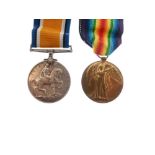 British First World War medal pair comprising: War Medal and Victory Medal, awarded to 165231 E.