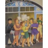 Beryl Cook - Signed print published by the Fine Art Guild - 'The Dolphin Hotel', published by