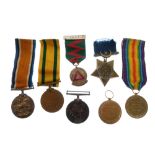 British First World War Medal group awarded to 327Dvr.E.F.Willis RA comprising War Medal, Victory