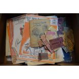 Assorted ephemera to include World War II-era ENSA Garrison Theatre (under the management of