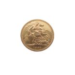Gold Coin - Elizabeth II sovereign, 1965