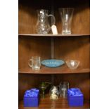 Quantity of glass ware including engraved Commemorative items