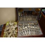 Modern canteen of Viners 'Traditional Bead' cutlery for six settings, 44 pieces in total in fitted