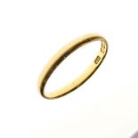 George V 22ct gold wedding band, Chester 1933, size M½, 2.1g approx