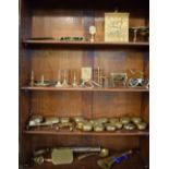 Collection of brass pocket watch cases, together with a quantity of interesting miniature brass