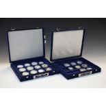 Coins - NDM Crowned Collections 'Olympic Games' silver proof coins (13 in total), together with '