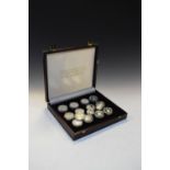 Coins - Collection of 12 x silver proof coins from 'The Official Collection in Honour of H.M.