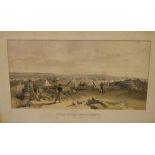 After William Simpson - Two Crimea War lithographs, 'The Ruins of Inkermann and City of Caverns',