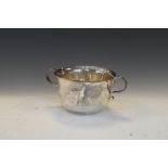 George V two-handled silver sugar basin, London 1922, 10toz approx