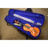Child's 'Stentor Student' violin with bow, cased