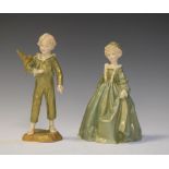 Two Royal Worcester figures modelled by F.G. Doughty comprising: 'Parakeet' and 'Grandmother's