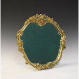 Italian-style giltwood easel dressing mirror, 38cm high, plaque verso 'Atsonea Superior Products