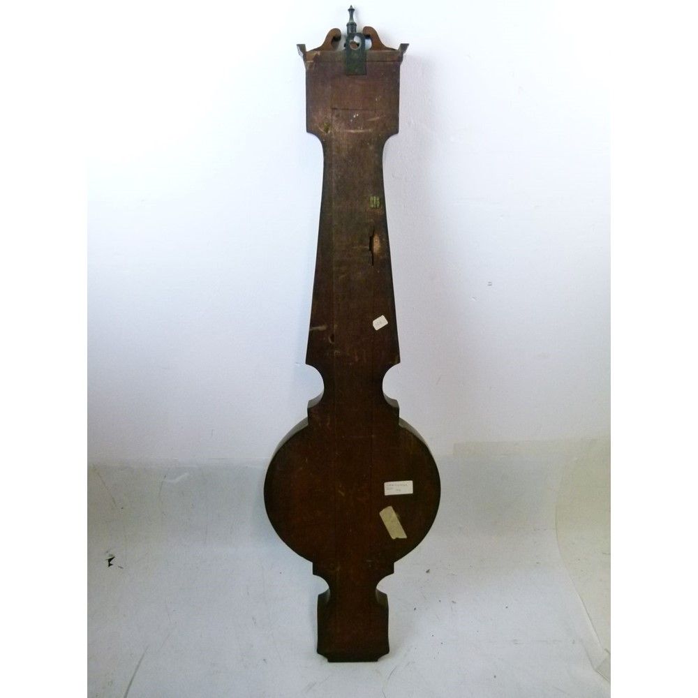 Early to mid 19th Century mahogany wheel barometer, W.Tasker, High Street, Banbury, the 10-inch - Bild 7 aus 10