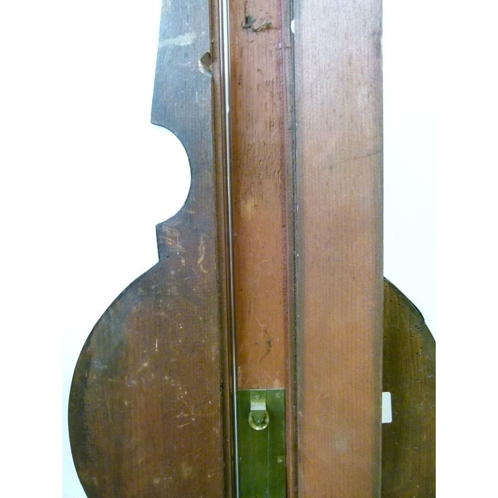 Early to mid 19th Century mahogany wheel barometer, W.Tasker, High Street, Banbury, the 10-inch - Bild 10 aus 10