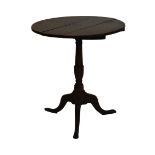 George III oak tripod occasional table, 69cm diameter x 71cm high