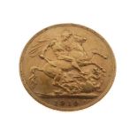 Gold Coin - Edward VII sovereign, 1910