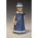 Bing & Grondahl porcelain figure of a young girl, 16.5cm high
