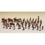 Quantity of Britain's and others hand painted lead military figures, approximately 35+