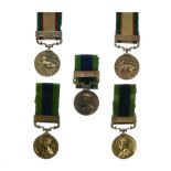 Five British India General Service Medals comprising: North West Frontier 1930-31 awarded to