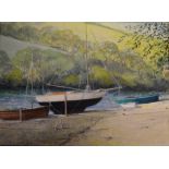 Regina Orchard (modern) - Five works to include scenes in Cornwall and Wales, largest 17cm x 22.5cm,