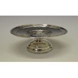 George VI silver bon bon dish or miniature comport, the dished circular top on spreading stem,