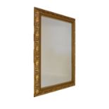 Rectangular gilt framed mirror having acanthus frieze, 110cm x 79cm overall