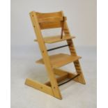 Childs bentwood high chair/seat