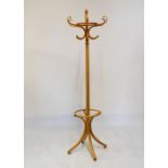 Beech bentwood coat stand