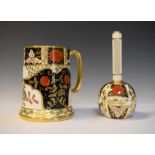 Abbeydale bone china chrysanthemum pattern tankard and bulbous shaped vase